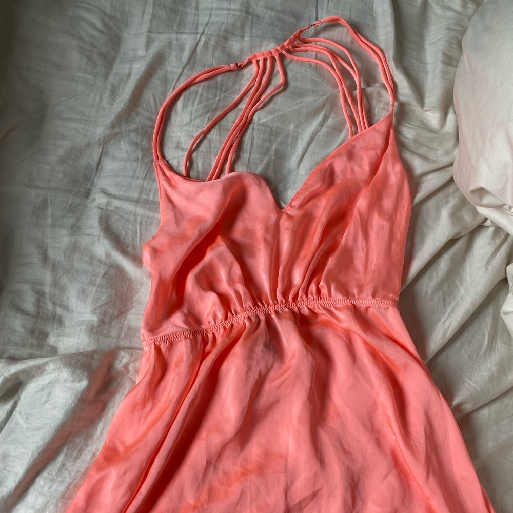 Victoria's Secret Coral Pink Strappy Chemise